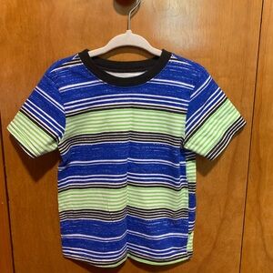 💰5/$25💰 2T Blue and Green Striped Tee